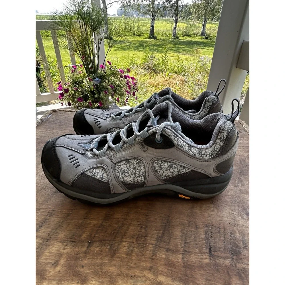 Merrell Siren Sport Hiking Shoes Womens 7.5 Gray Vibram Trail Outdoor